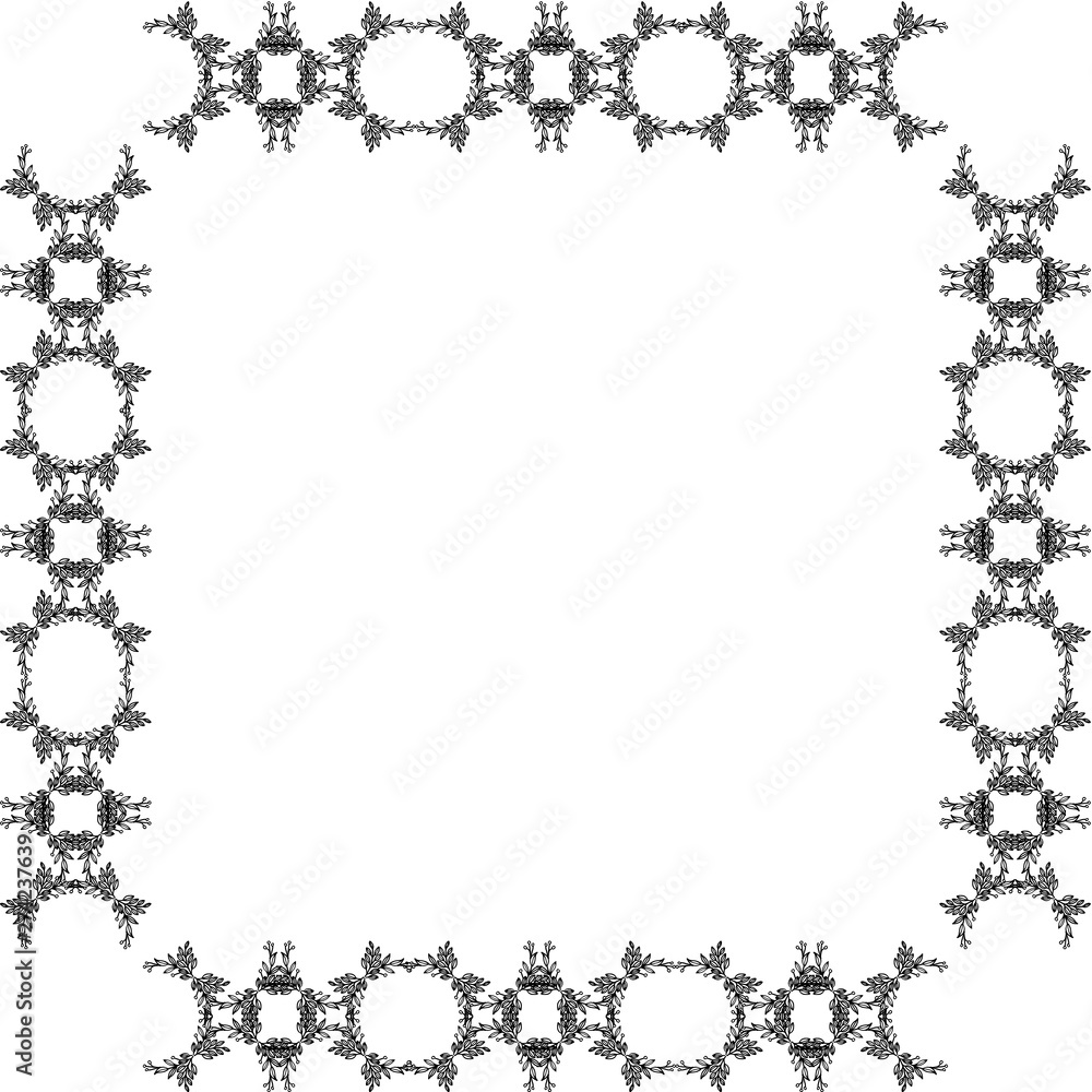 Vector illustration ornate of invitation card with design beautiful flower frame Vector illustration ornate of invitation card with design beautiful flower frame