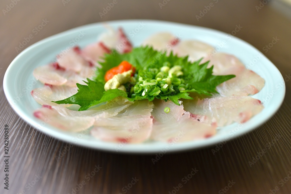 鯛の刺身 鯛の刺身