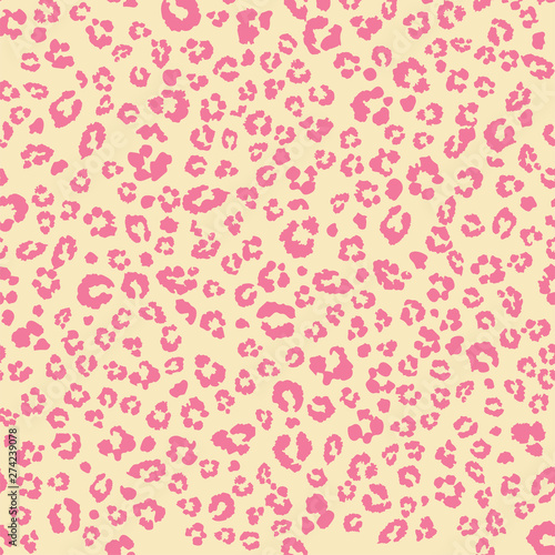 Leopard pattern design. vector seamless background