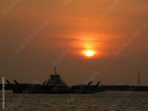 Sunset at marine Drive Cochin, Kerala