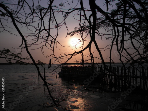 Sunset at marine Drive Cochin, Kerala