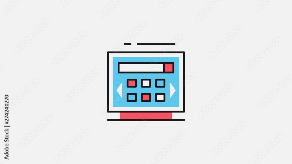 Smart television of transforming - motion design animated composition. Smart television of transforming - motion design animated composition.