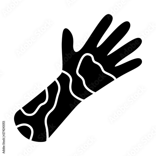 Contact dermatitis, hives glyph icon