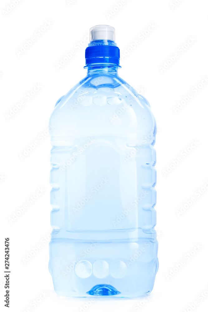 Mineral water bottles isolated on white background Mineral water bottles isolated on white background