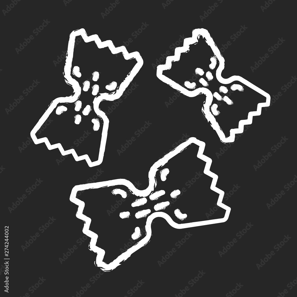 Farfalle chalk icon Farfalle chalk icon