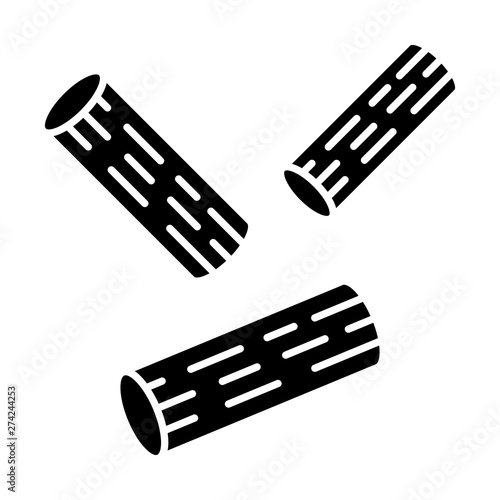 Rigatoni glyph icon