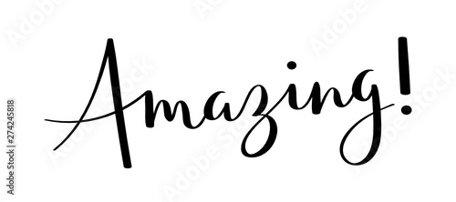 AMAZING! black vector brush calligraphy banner