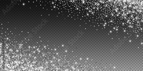 Sparkling silver luxury sparkling confetti. Scatte