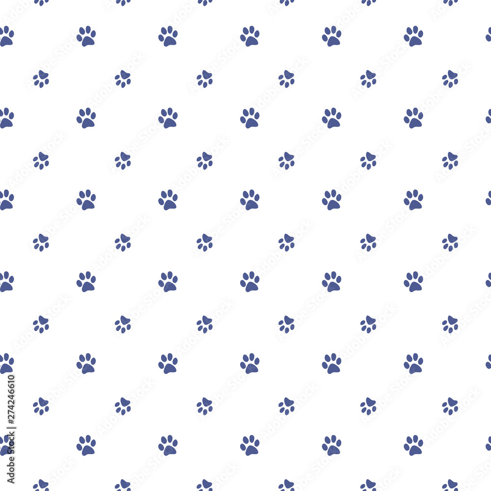 Vector seamless pattern with cat or dog,kitten or puppy footprints. Can be used for wallpaper,fabric, web page background, surface textures. Vector seamless pattern with cat or dog,kitten or puppy footprints. Can be used for wallpaper,fabric, web page background, surface textures.