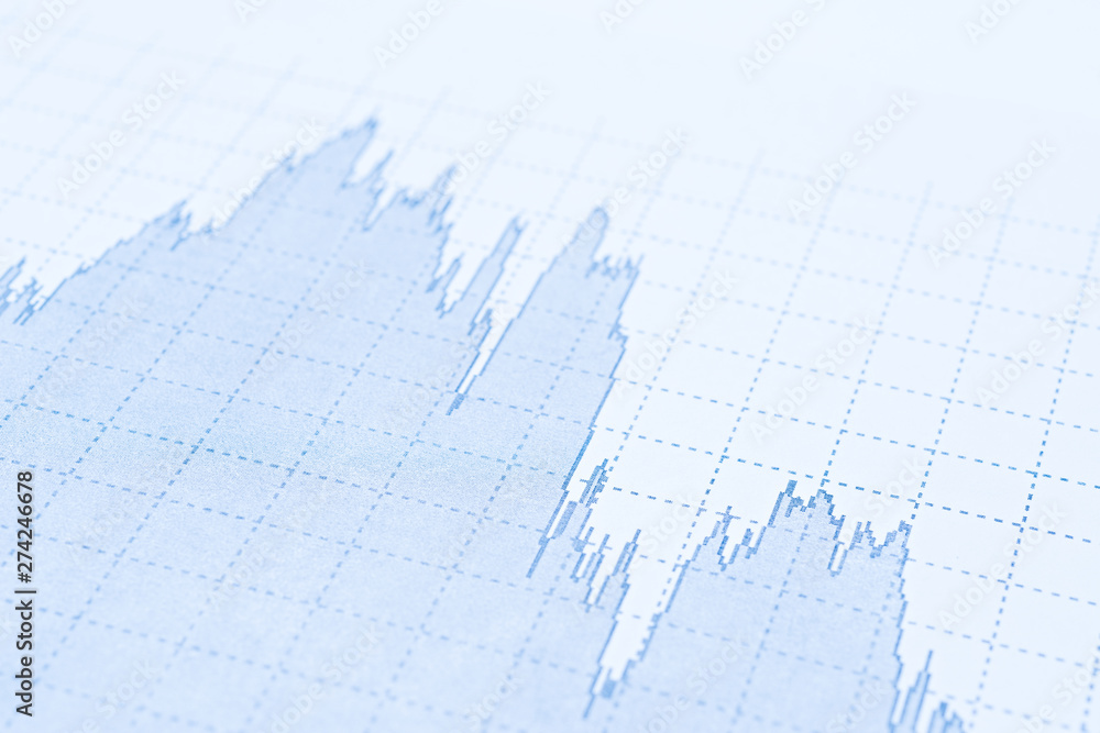 Naklejka premium Detail graphics stock exchange