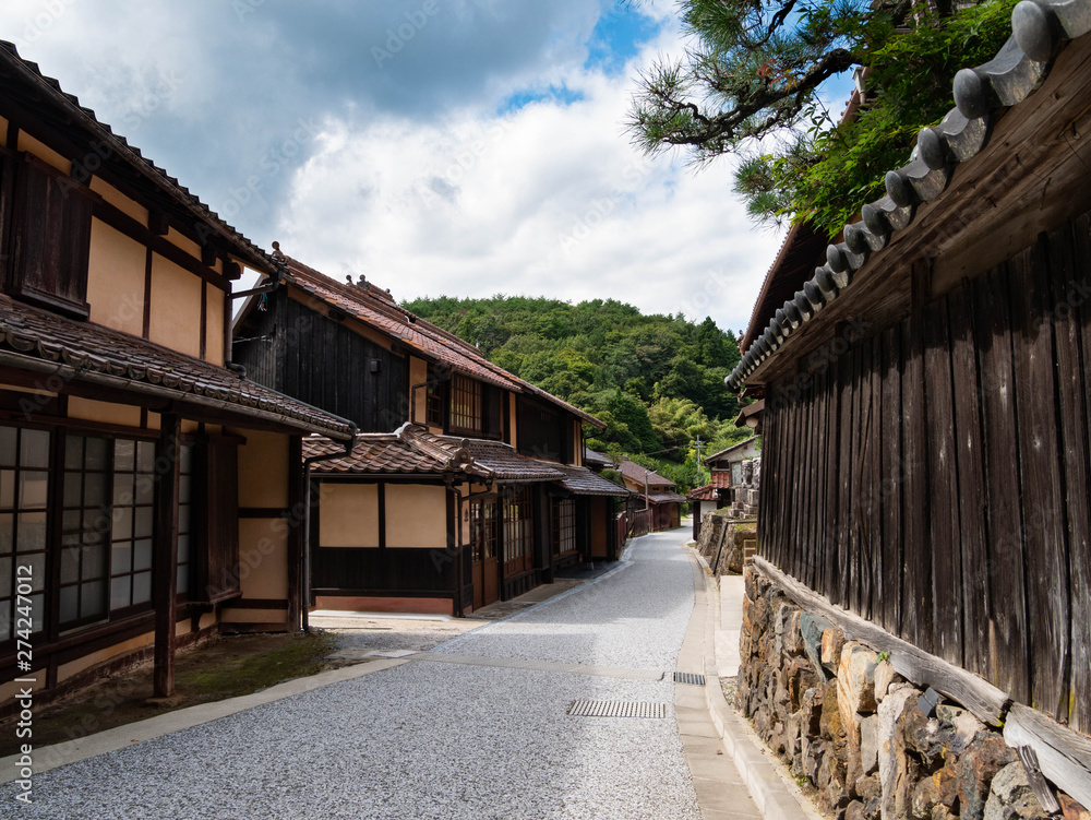 street of old town in countryside of Okayama prefecture, Japan. street of old town in countryside of Okayama prefecture, Japan.