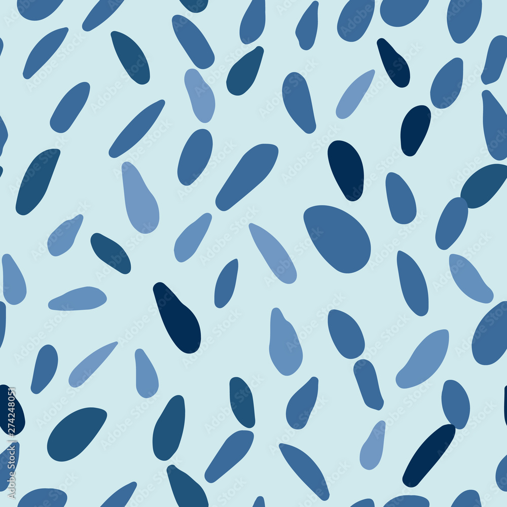 Fototapeta premium Abstract random stones backdrop. Scandinavian pebble seamless pattern