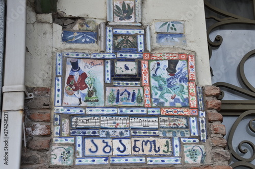 Fun Address Placard Mosaic, Tbilisi, Georgia
