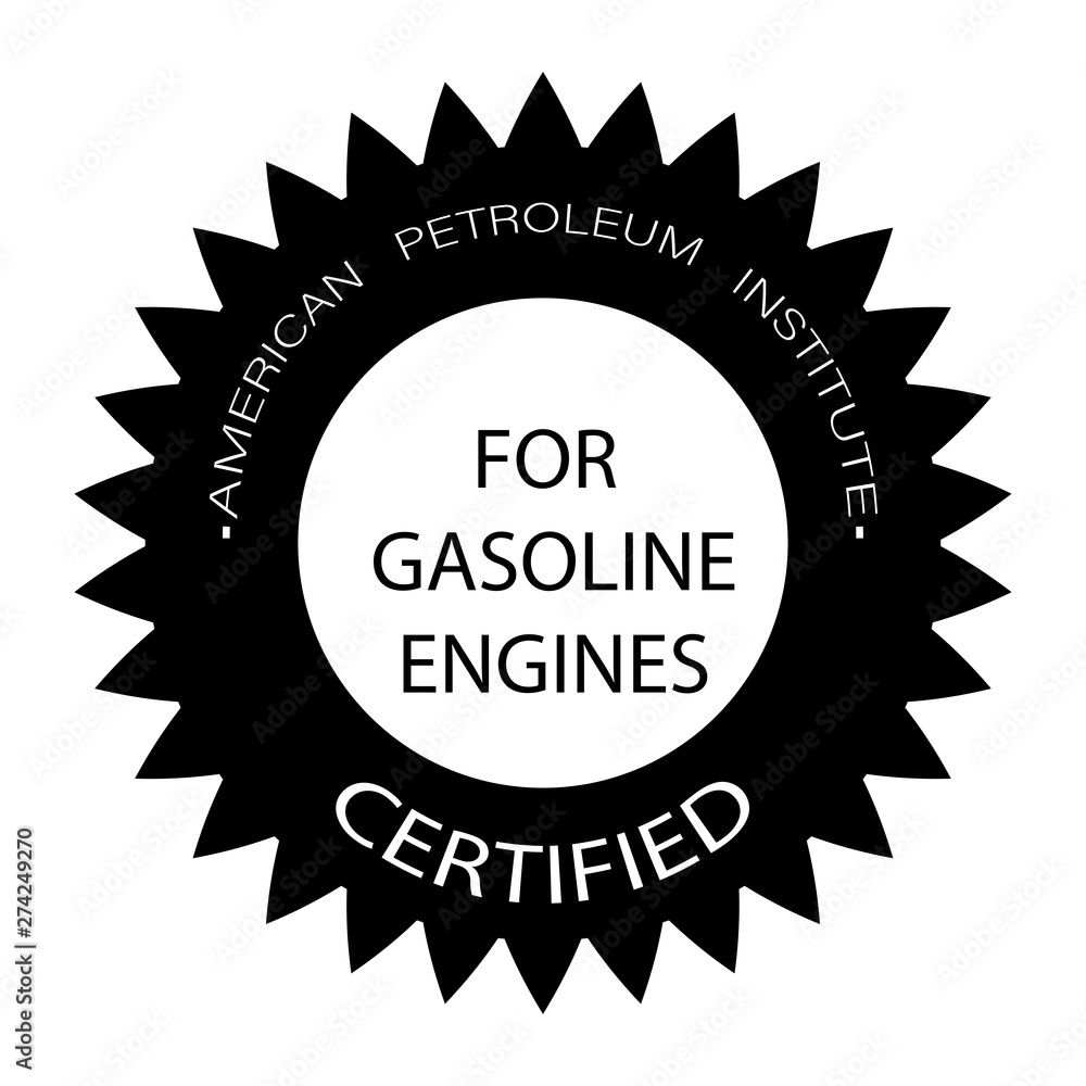 Sign of the API. The API labeling confirms that products meet the standards of the American Institute of Oil and Gas. Most often, this icon marks motor oil. 10 EPS