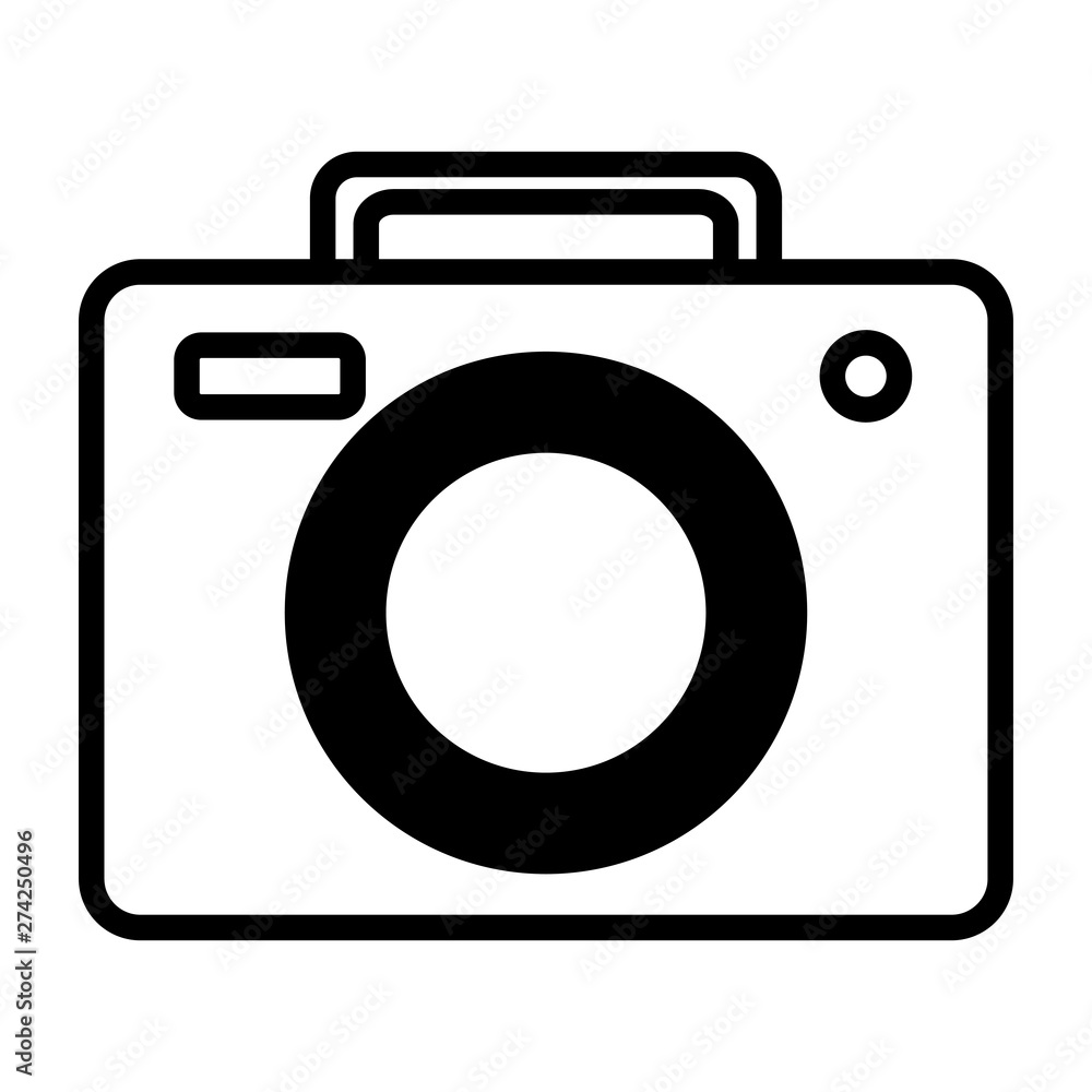 photography camera on white background photography camera on white background