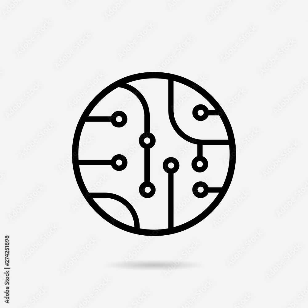 circuit board icon vector, technology vector icon. For your web site design, logo, app, UI. Vector illustration circuit board icon vector, technology vector icon. For your web site design, logo, app, UI. Vector illustration