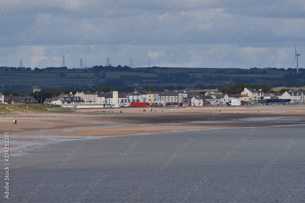 Naklejka premium Small seaside village in england