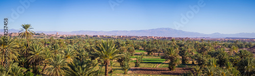 Panoramic view of Ouarzazate town and its surroundings. Morocco. photo