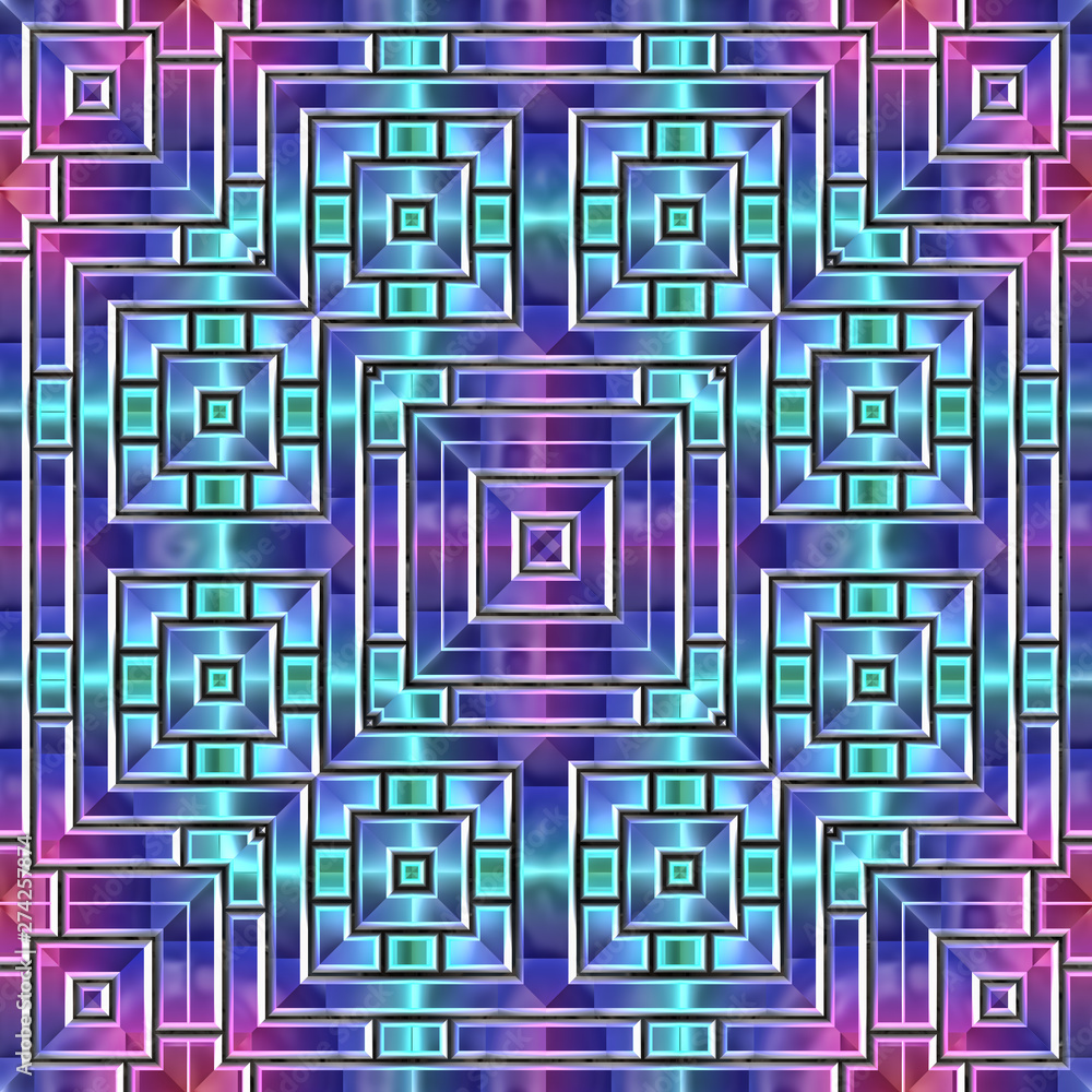 3d effect - abstract colorful mosaic pattern 3d effect - abstract colorful mosaic pattern