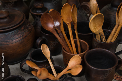 Brown Wooden spoons
