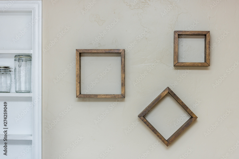 Homemade floating shelves on wall Homemade floating shelves on wall