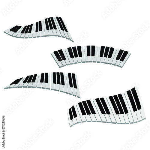 3D keyboard piano