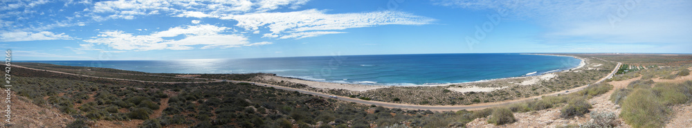 Australia, Exmouth, Beach, Panorama