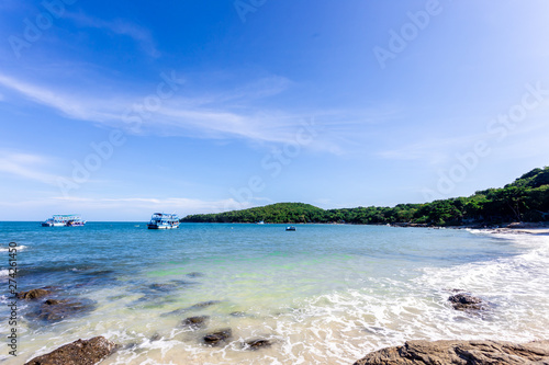 The sea with clouds ,summer landscape beautiful sea view