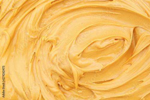 Peanut butter as food background