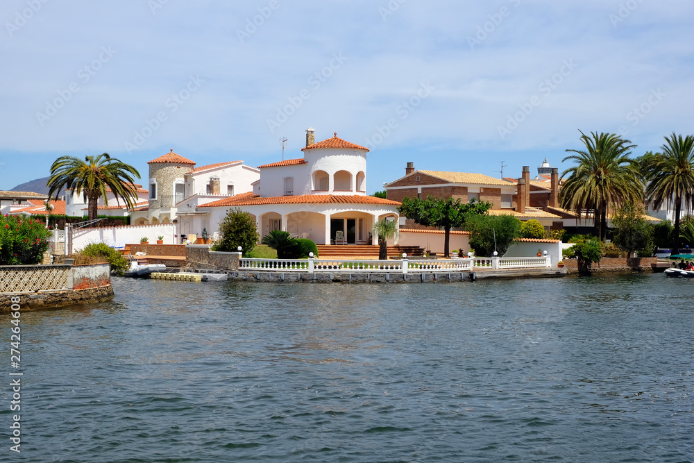 Empuriabrava (Costa Brava, Spain), one of the largest residential marina in Europe.
