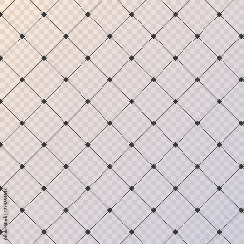 Vector pattern. Modern stylish texture. Repeating geometric tiles with rhombus and abstract flower at center on transparent background. pattern is on swatch panel