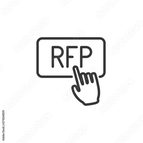 RFP Icon - request for proposal concept or idea