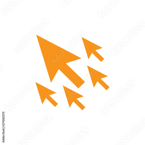 Website clicks icon with pointer icon - unscrupulously acquiring website clicks