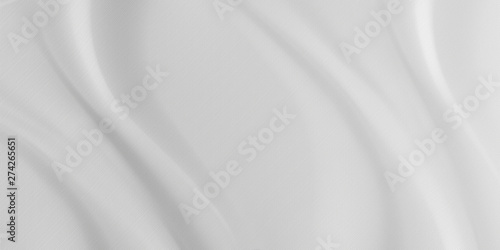 White fabric canvas folds textured background. 3d rendering