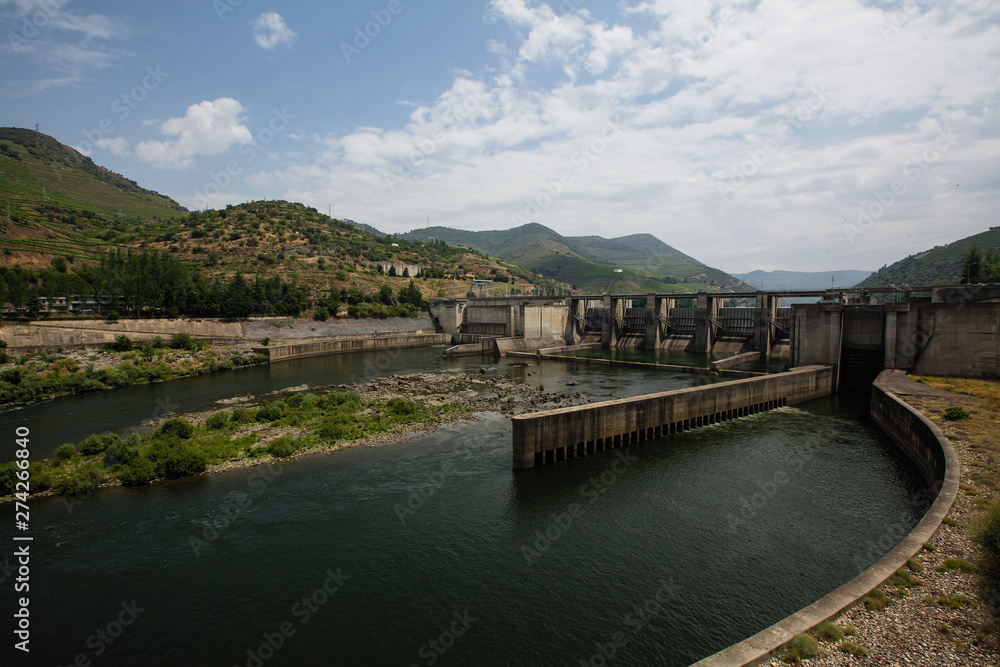 Hydroelectric station in the Portugal's mountains. Hydroelectric station in the Portugal's mountains.