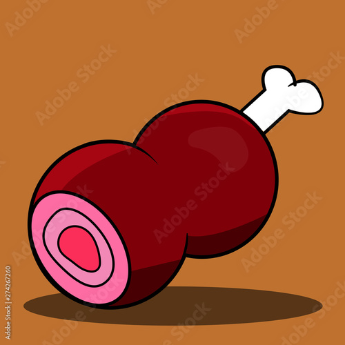 Imagen de un trozo de carne