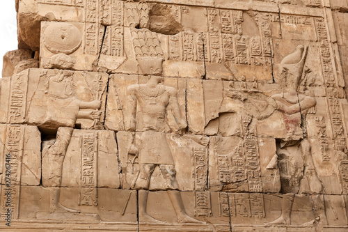 Hieroglyphics in Karnak Temple, Luxor, Egypt