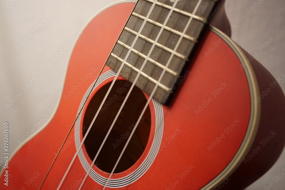 Obraz premium Red ukulele