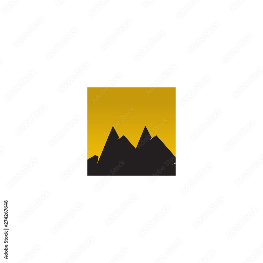 Mountain logo design vector template Mountain logo design vector template