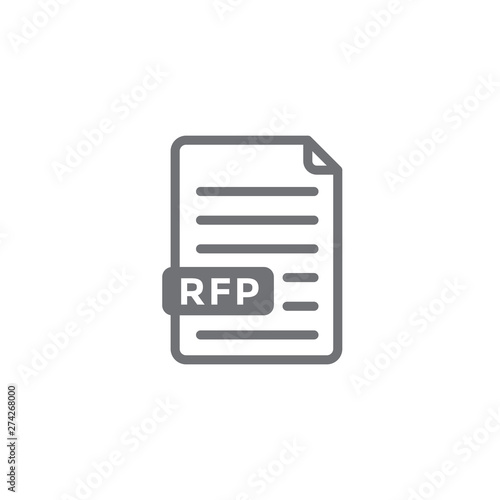 RFP Icon - request for proposal concept or idea