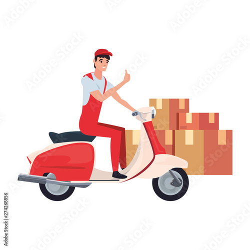 fast delivery logistic icon vector ilustrate © djvstock