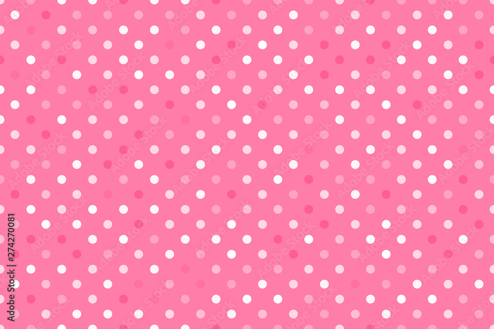 Pink polka dot. Wide Seamless pattern Vector background. Kids surface design Pink polka dot. Wide Seamless pattern Vector background. Kids surface design