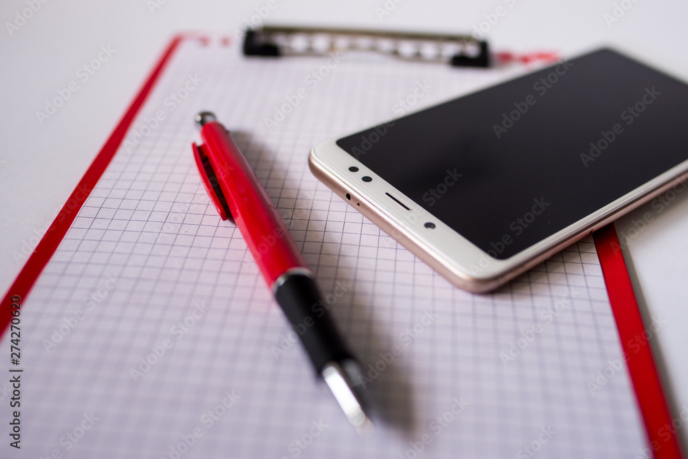 notebook and pen on white background notebook and pen on white background