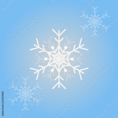 Vector snowflakes for Christmas design. Isolated Snowflakes Background