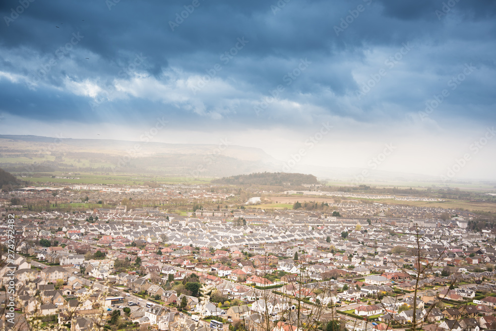 City of Stirling panorama - Scotland, urban photo