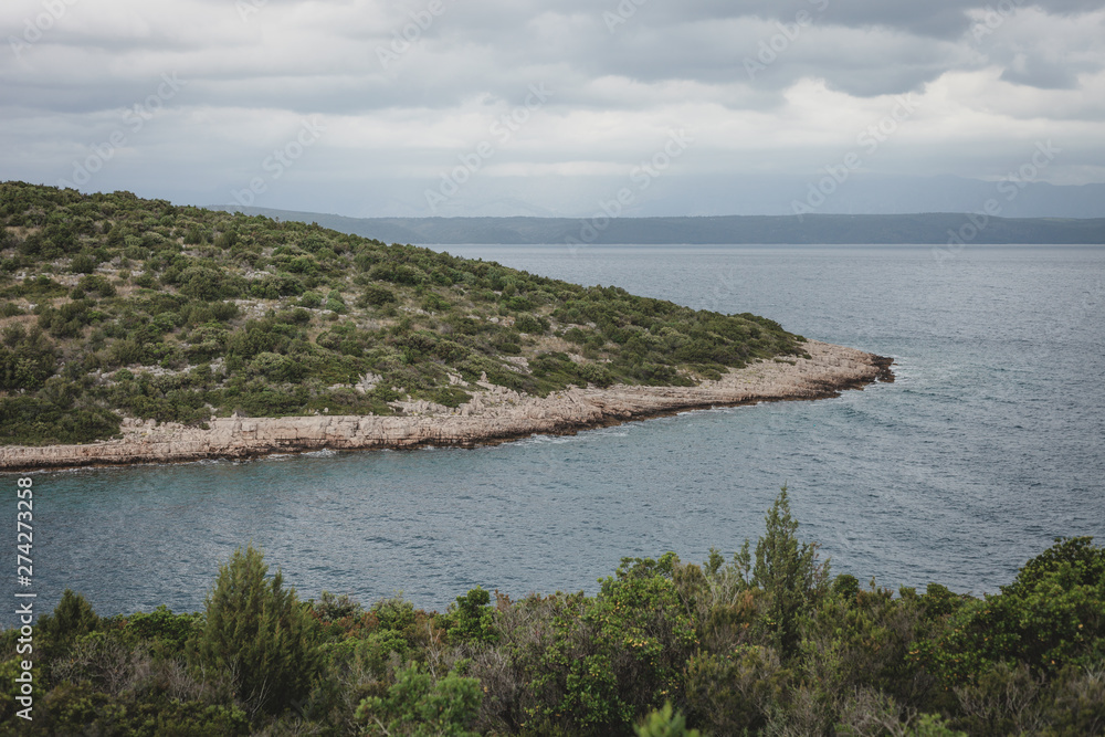 Obraz premium Blick über Bucht von Pelješac in Kroatien