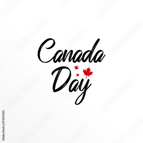 canada day  canada victory day vector design template