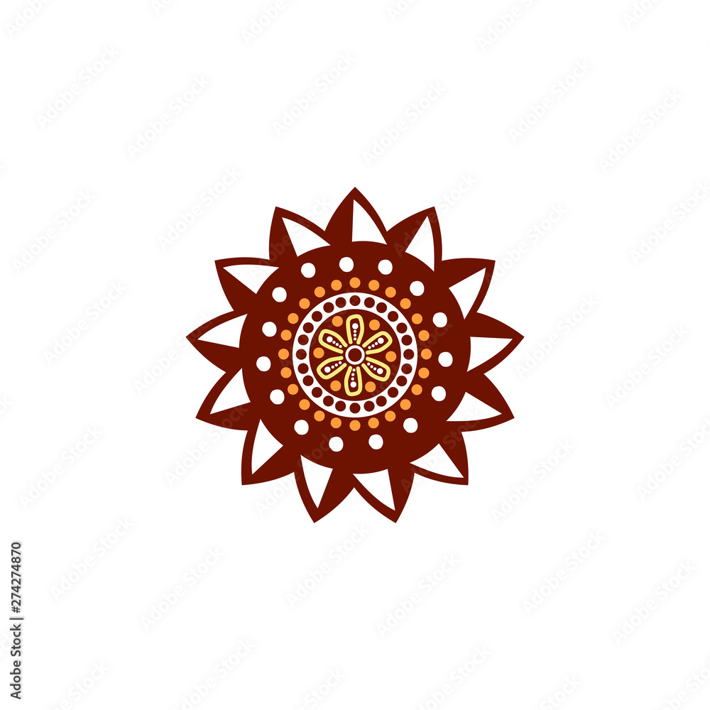 Aboriginal art icon logo design vector template Aboriginal art icon logo design vector template