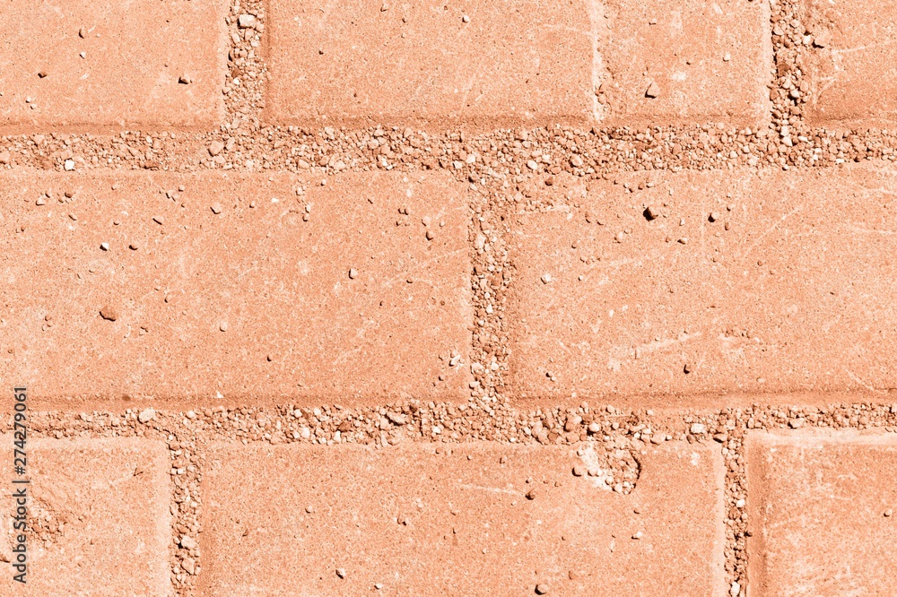 Obraz premium Colored paving slabs texture close up. Mosaic background