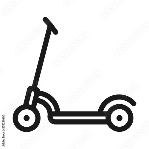 scooter - minimal line web icon. simple vector illustration. concept for infographic, website or app.